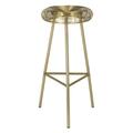 Safavieh 24 x 17.75 x 17.75 in. Addison Wire Weaved Contemporary Bar Stool, Gold FOX4516A